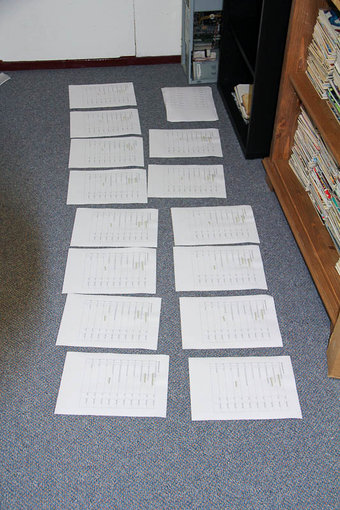 20101130-IMG_2483_800px.jpg (153.51 KiB) 106505 keer bekeken Alle SMD onderdelen hebben we geplakt op een papier met de waarden er naast.